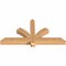 Ekena Millwork Redmond Smooth Timber Gable Bracket, Western Red Cedar, 48"W x 24"H x 3 1/2"D x 3 1/2"F, 12/12 Pitch GBW048X24X0404RED00SWR - alternate 2